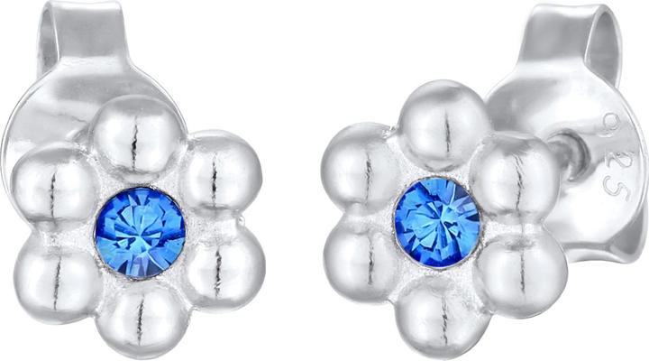 Elli Ohrringe Kinder Blume Blüte Kristall 925 Silber (Glaskristall, 925er Sterling Silber)