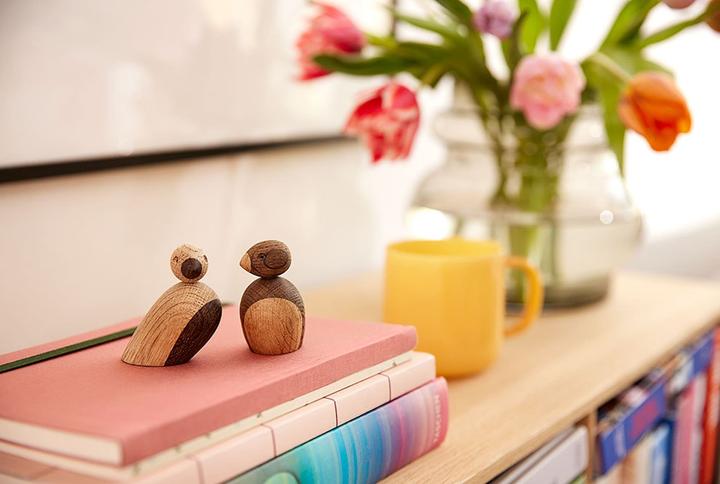 Produktbild Rosendahl Spatzenpärchen Holzfigur 2er-Set (6 x 6 x 6 cm)