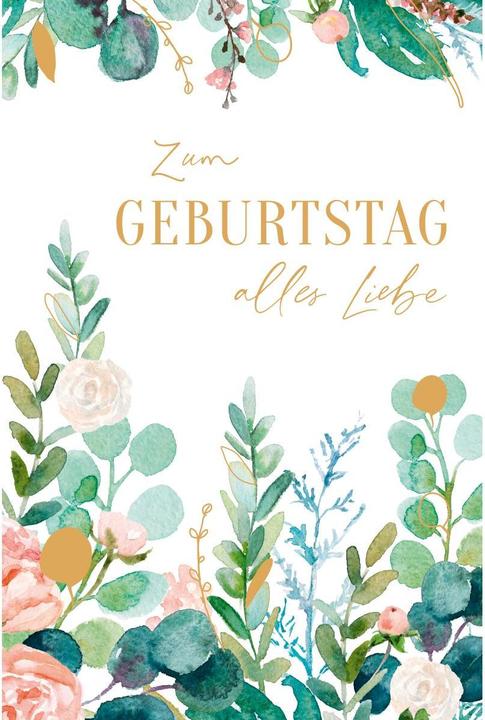 Produktbild ABC Glückwunschkarte Geburtstag 12.5 x 17.6 cm (1 Stk.)