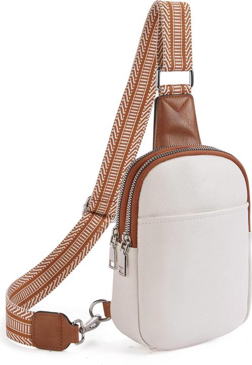 Actual product image Only-Bags.Store Mini shoulder bag made of PU leather, retro-style shoulder bag, fashionable chest mobile phone bag