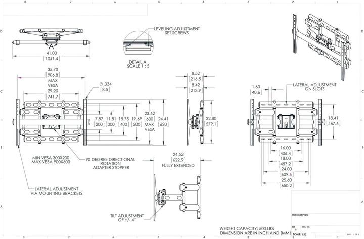 Image du produit Vogels Pfw 6855 Support Mural Pour écran Bl (Mur, 120", 227 kg)