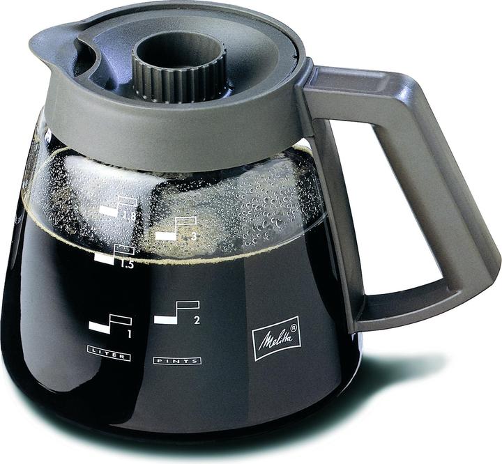 Produktbild Melitta ® Kanne 17x16,4 cm (ØxH) 1,8l Glas/Kunststoff transparent/schwarz