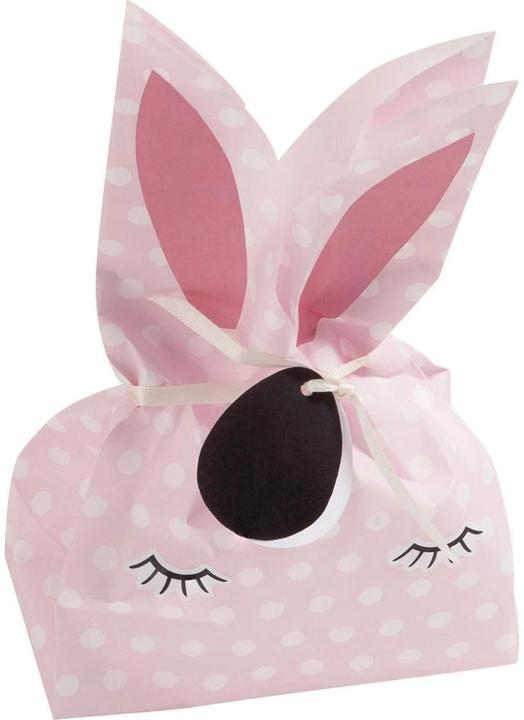 Image du produit Folia Kit de bricolage Set de sacs en papier Lapin marron/rose/blanc 9 pcs. (Pochette cadeau, 9 x)