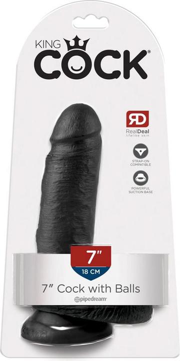 Actual product image Doc Johnson 7" Cock with Balls