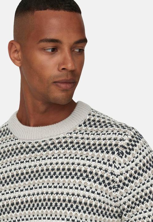 Produktbild Only & Sons ONSMUSA REG 3 STRUC CREW KNIT Strickpullover (XL)