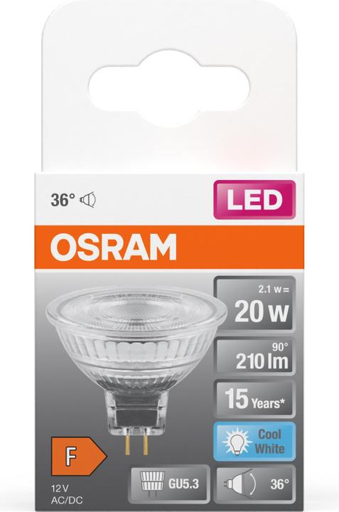 Actual product image Osram Led Star Mr16 (GU5.3, 2.60 W, 210 lm, 1 x, F)