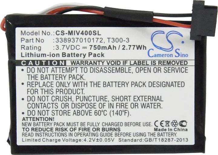 Actual product image NoName GPS battery for Mitac Mio Moov 400, Mio Moov 405