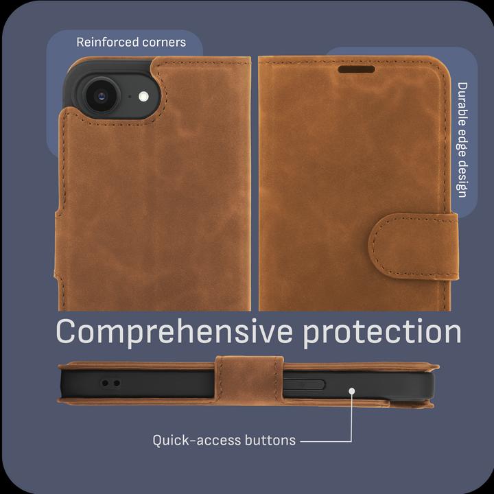 Actual product image Cazy Premium-Geldbörsen-Etui, Magnetisches Geldbörsen-Etui, Kartenfächer, Ständer (Apple iPhone 16e)