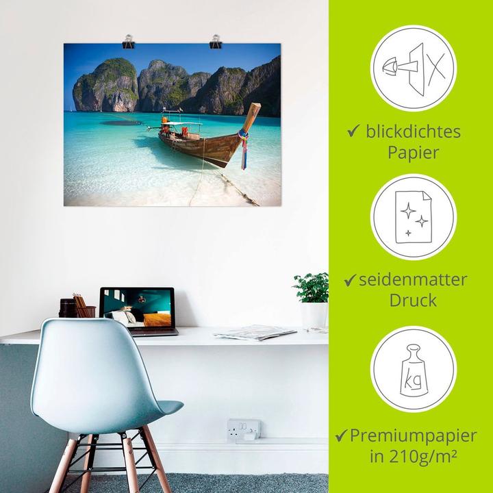 Image du produit Artland Maya Bay, Koh Phi Phi Leh, Thaïlande T5VI (40 x 30 cm)