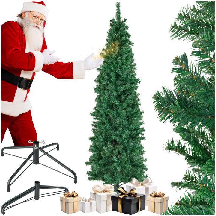 Immagine prodotto tectake Albero di Natale artificiale Comet, aspetto realistico (210 cm)