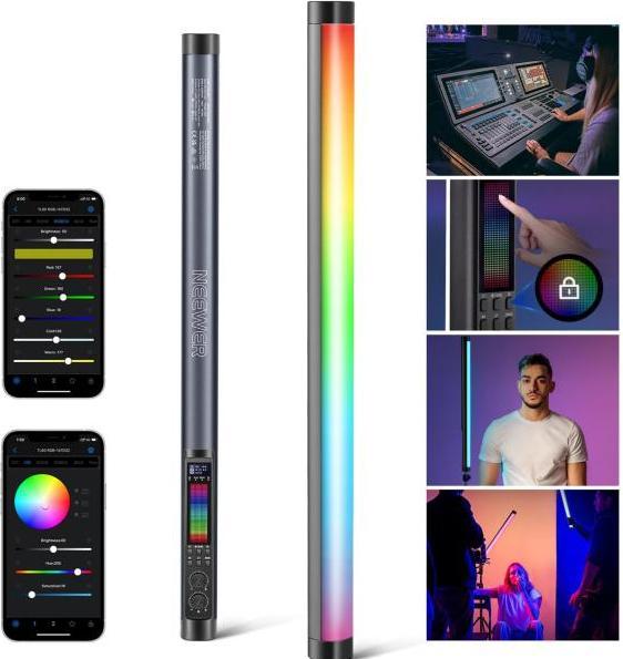 Produktbild Neewer Stablicht TL60RGB LED Foto-Videolicht RGB 20 Watt (Stableuchte)
