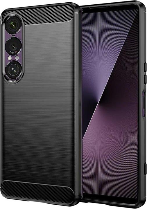 Produktbild Techsuit - Carbon Silicone - Sony Xperia 1 VII - Black (Sony Xperia 1 VI)