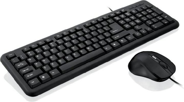 Actual product image iBox OFFICE KIT II Keyboard USB QWERTY English (Eng. Int., Cable)