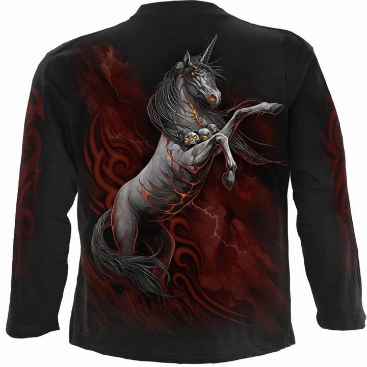 Produktbild Spiral Infernal Unicorn TShirt Langärmlig (M)