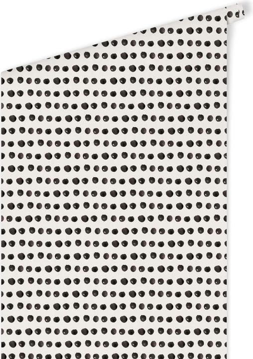 Actual product image Trenddeko Watercolor dots 01 - black and white (1008 x 48 cm)