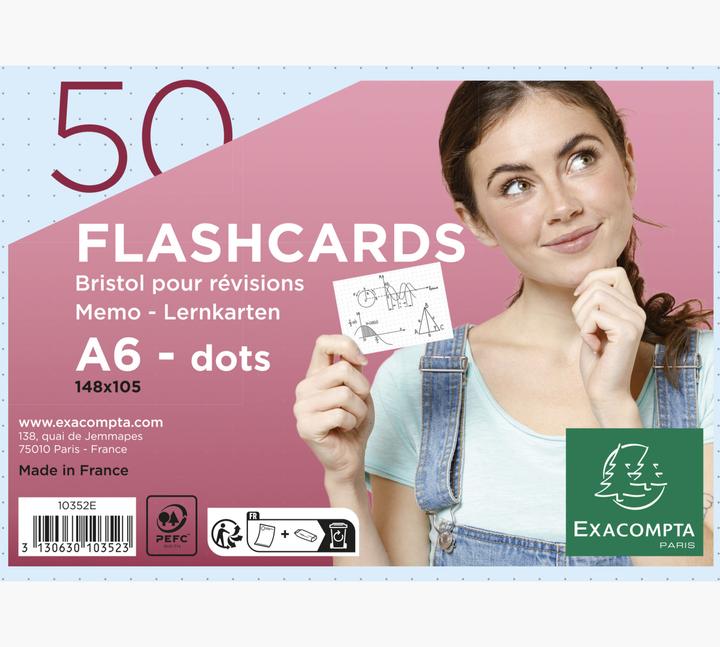 Actual product image Exacompta Index cards (148 x 105 mm, 205 g/m², 50 x)