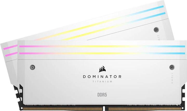 Image du produit Corsair RAM D5 6000 64GB C30 Dom Titanium K2 W (2 x 32GB, 6000 MHz, RAM DDR5, DIMM)