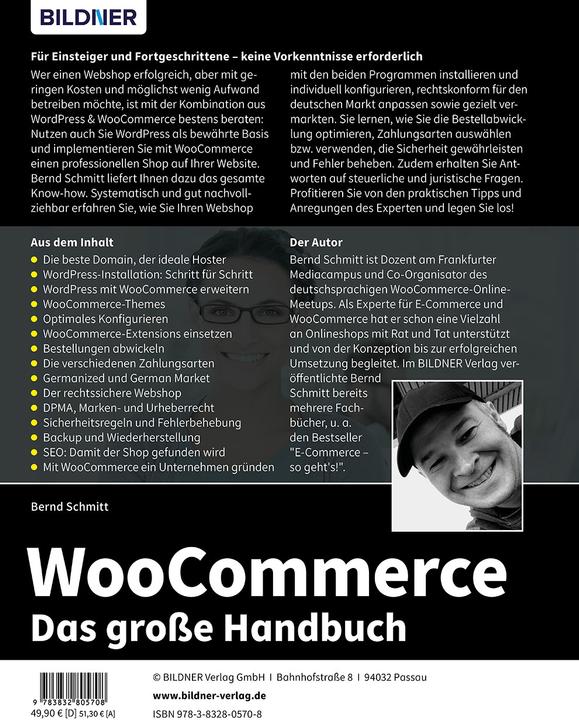 Actual product image WooCommerce - Das grosse Handbuch (German, Schmitt Bernd, 2023)