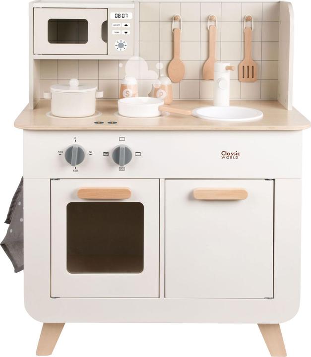 Produktbild Classic World Koch-Spielküche aus Holz, 11-teilig.