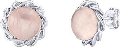 Image du produit Silvego Gemma boucles d'oreilles en argent avec rose réelle JST17913ERO