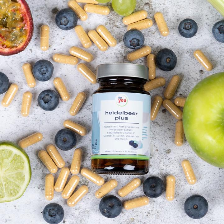 Image du produit For You myrtille plus (30 pièce(s), Capsules)
