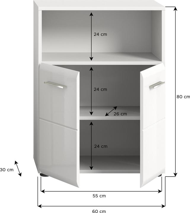 Actual product image Xonox Home Ice (60 x 30 x 80 cm)