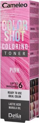 Actual product image Delia Cosmetics Cameleo Color Shot Hair Toner Pink 60ml (Pink)