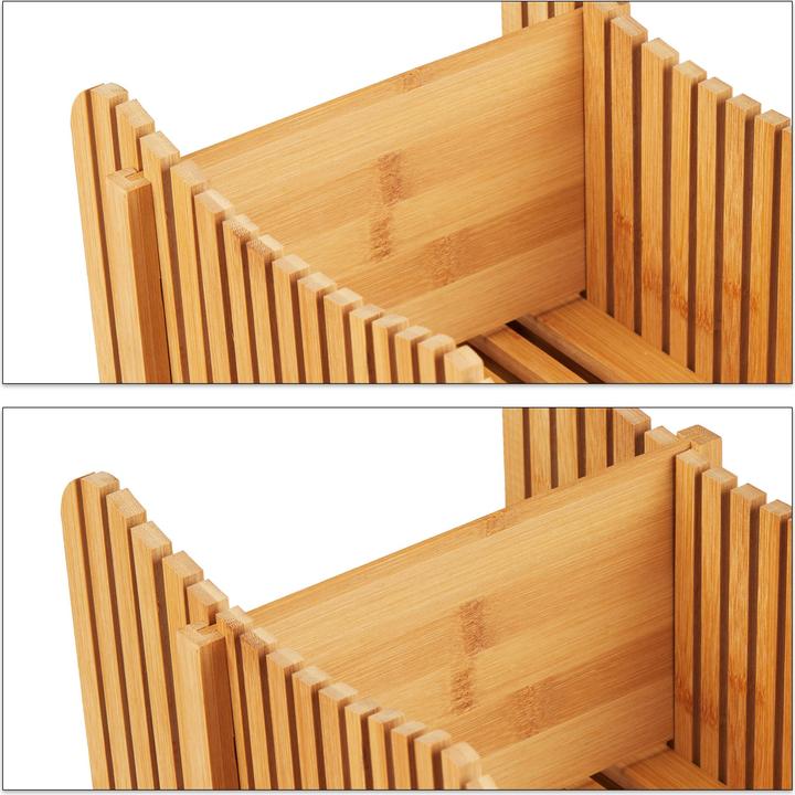 Actual product image Relaxdays Bread Slicer, Adjustable Board with Crumb Catcher