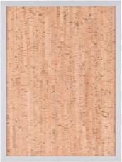 Actual product image Bi-Office Design cork board, 600 x 400 mm, silver (Blackboard)