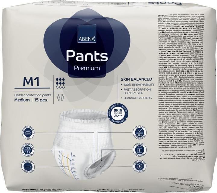 Actual product image Abena Premium M1 blue (15 x, M)