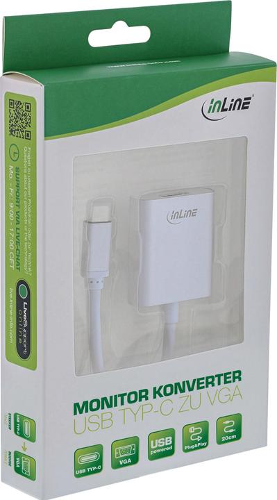 Actual product image InLine USB Display Converter (VGA, 20 cm)
