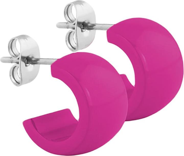Image du produit Star Piercing Clou d'oreille violet rond arrondi 9x14 (sans laiton, Acier chirurgical 316L)