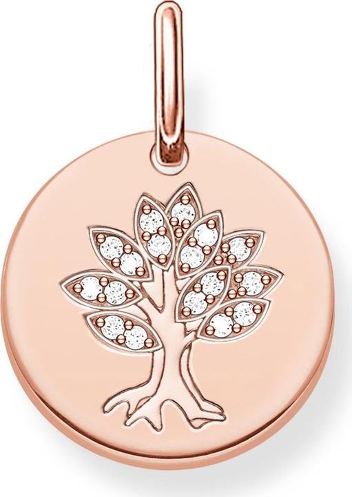 Thomas Sabo Pendentif Arbre de vie Coin (Argent)