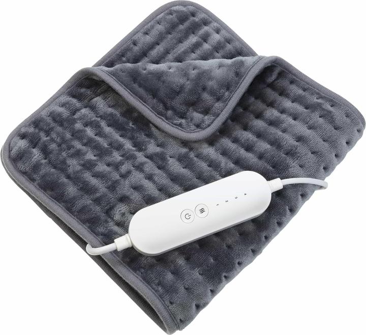 Actual product image Westfalia Electric heating mat, with 4 heat settings, flannel fleece, grey, 30 x 60 cm, 110 watts