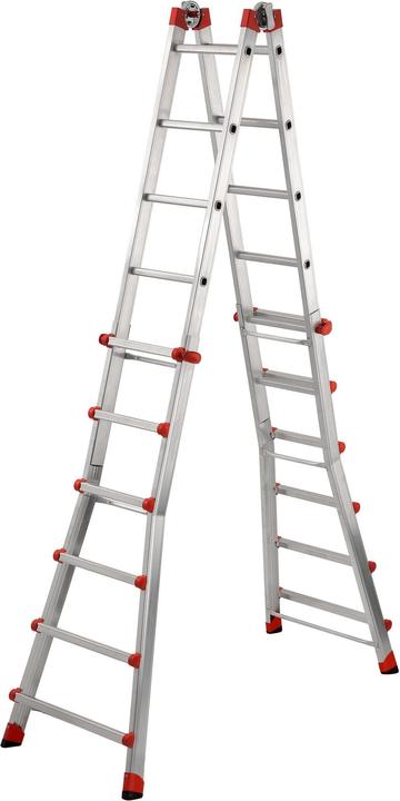 Actual product image Hailo Multi-function telescopic ladder (Stepladder, Telescopic ladder, Multi-purpose ladder, 24 cm)