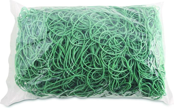 Office Products Gummibänder, Durchmesser 60 mm, 1,5 x 1,5 mm, 60 % Gummi, 1000 g, Packung, grün