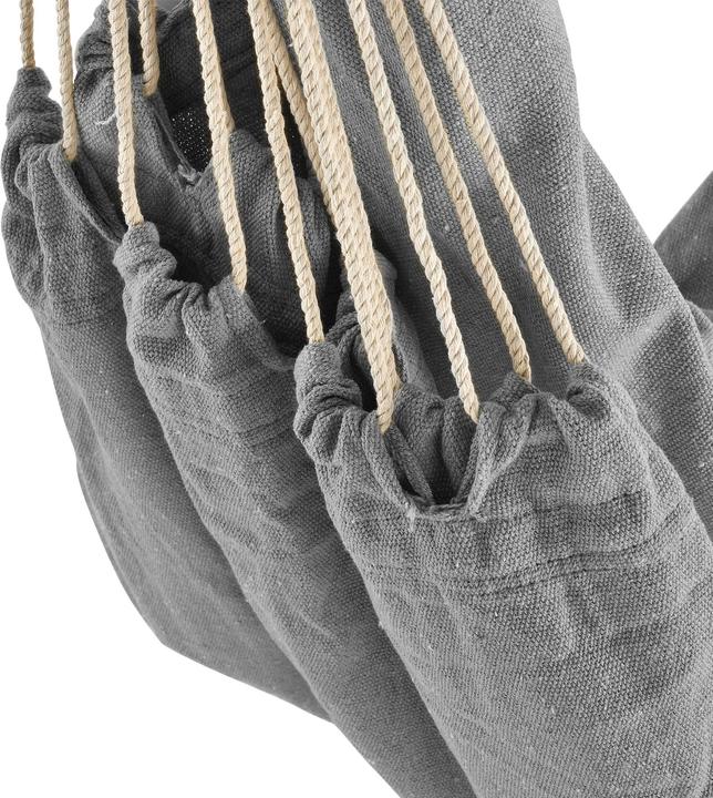 Actual product image Casa.Pro XXL hanging chair Diseröd with frame 110x205 cm grey (130 kg)