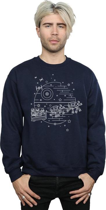 Immagine prodotto Star Wars Death Star Sleigh Felpa Uomo (XXL)