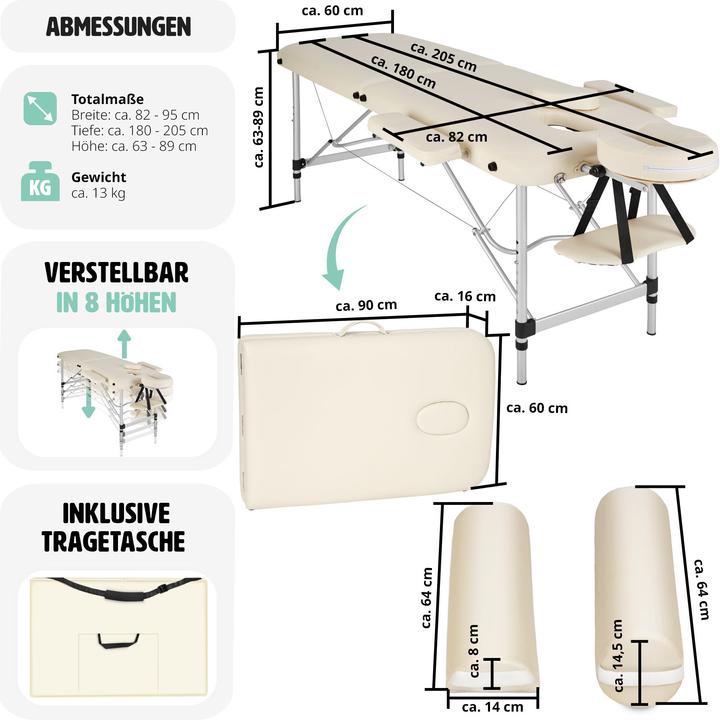 Actual product image tectake Massage table