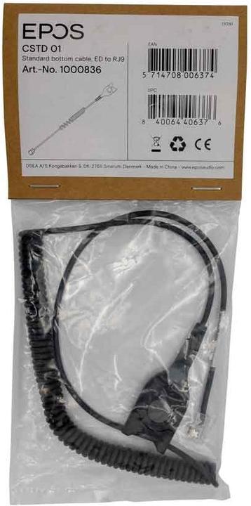 Immagine prodotto EPOS SENNHEISER CSTD 01 Cavo di collegamento delle cuffie standard con EasyDisconnect a Modular Plug RJ 9