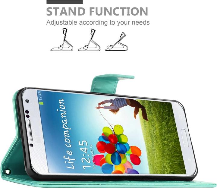 Actual product image Cadorabo Flower Book Case for Samsung Galaxy S4 (Samsung Galaxy S4)