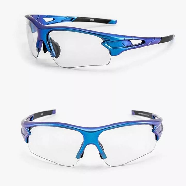 Actual product image Rockbros 10069 photochromic UV400 cycling glasses - blue (Blue)