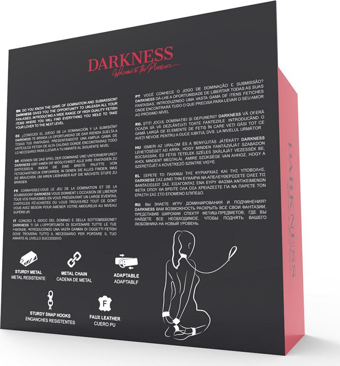 Actual product image Darkness Leather And Handcuffs Black