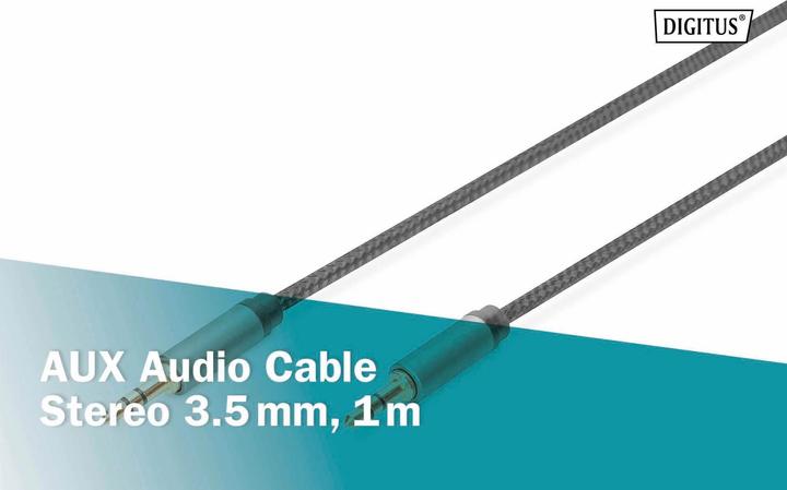 Produktbild Digitus Audio Anschlusskabel, 3,5 mm Klinke auf 3,5 mm Klinke (1 m)