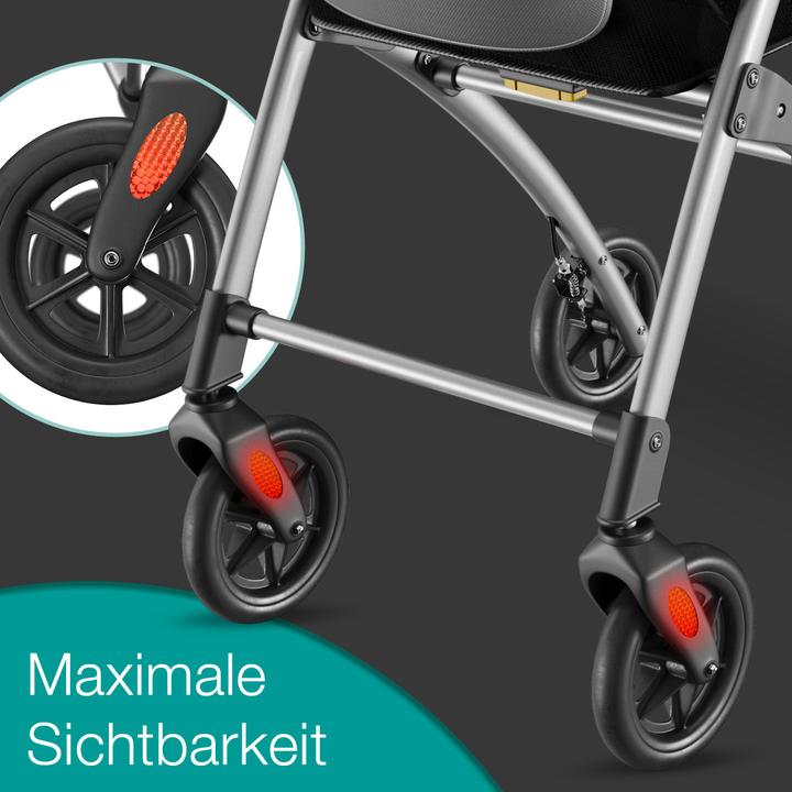 Immagine prodotto Aktivshop Wohnungsrollator, Rollator schmal für die Wohnung, extra schmal, Innenrollator