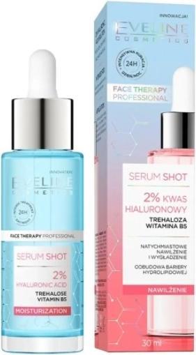 Produktbild Eveline Serum Shot 2% Hyaluronic Acid Moisturizing And Smoothing Face Serum 30Ml (30 ml)