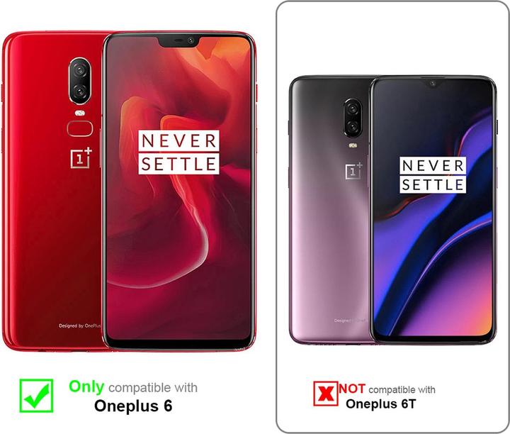 Actual product image Cadorabo Full screen display protection glass (1 Piece, OnePlus 6)