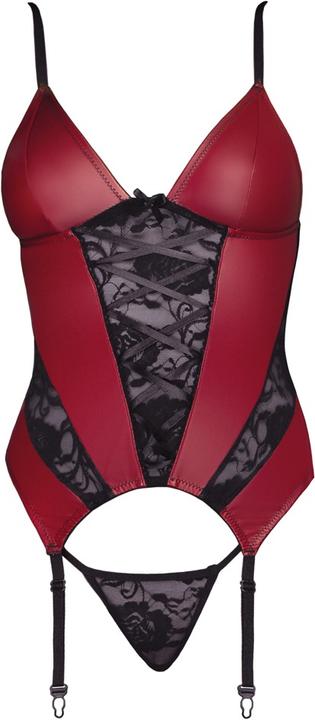 Actual product image Cottelli Collection Suspender shirt red/black M (M)