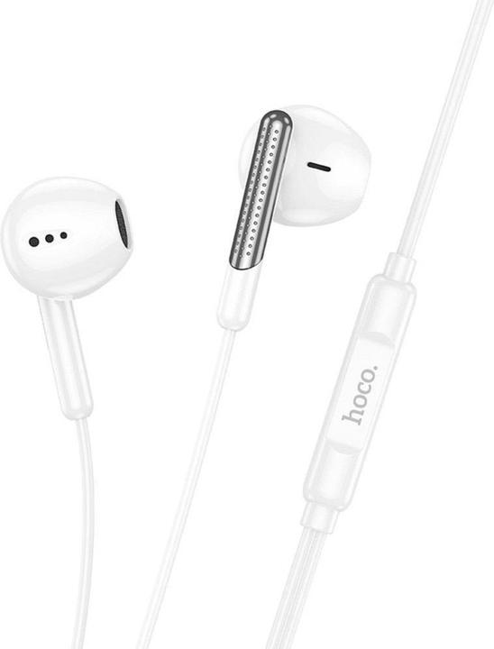 Produktbild Hoco Wired headphones EOL wire earphones Type C with microphone M123 white
