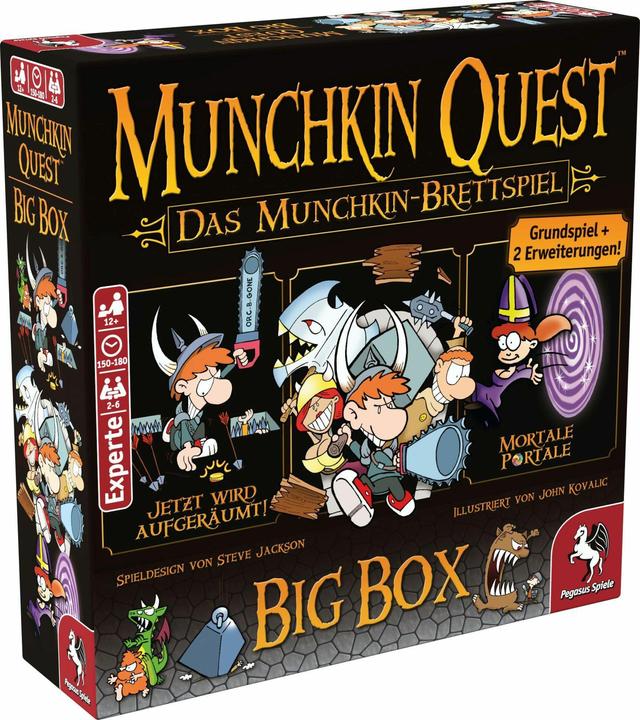 Actual product image Pegasus Munchkin Quest - board game (German)